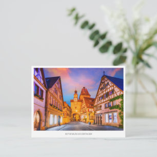 Rothenburg ob der Tauber, Carte postale de vacance