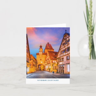 Rothenburg ob der Tauber folded Holiday Card