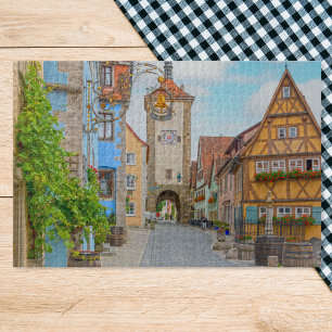 Rothenburg ob der Tauber Medieval Town Scenic Jigsaw Puzzle