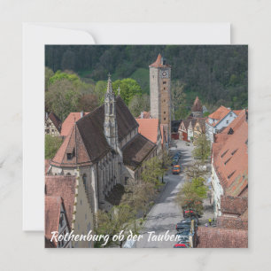 Rothenburg ob der tauber old town from above