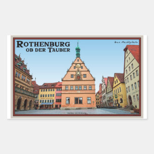 Rothenburg od Tauber - der Marktplatz Sticker