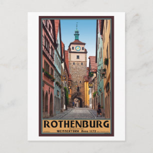 Rothenburg od Tauber - Weisserturm Postcard
