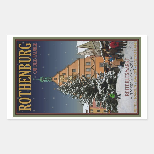 Rothenburg  Reiterlesmarkt Sticker (Front)