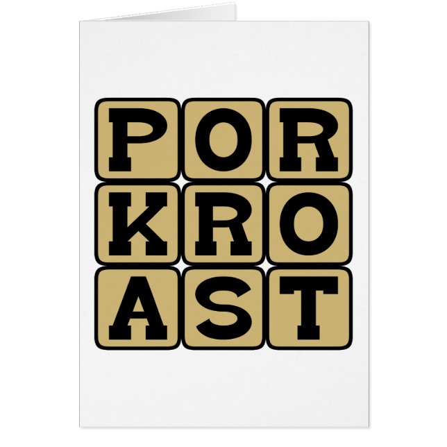 Rôti de porc, Plat de porc (Devant)