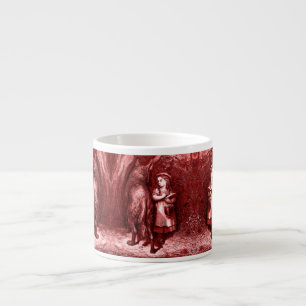 Rotkäppchen Little Red Riding Hood Grimm fairytale Espresso Cup