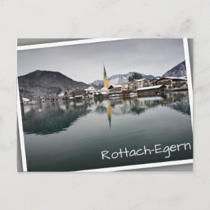 Rottach-Egern at the Tegernsee, Bavaria in winter Postcard