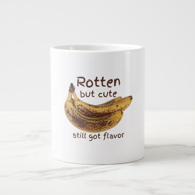 Rotten but cute large coffee mug (Front)
