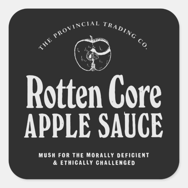 Rotten Core Apple Sauce - apothecary labels (Front)