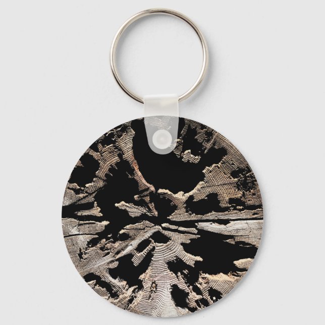 Rotten Log R Keychain (Front)