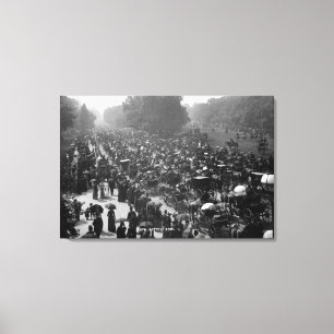 Rotten Row in Hyde Park, London, c.1890 Canvas Print