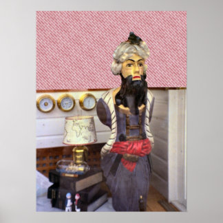 Rotterdam, 19th century ships's figurehead poster