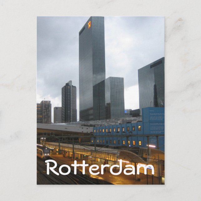 Rotterdam Central Station Postcard (Front)