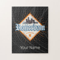 Rotterdam City Netherlands Skyline Dutch Vintage