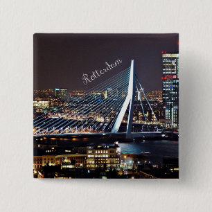 Rotterdam Cityscape 2 Inch Square Button