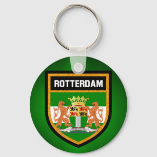 Rotterdam Flag Keychain