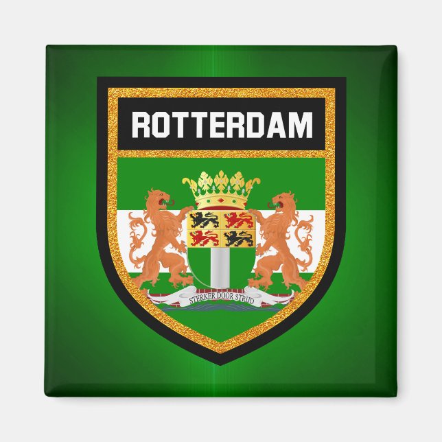 Rotterdam Flag Magnet (Front)