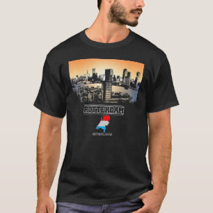 rotterdam netherlands Skyline Vacation Souvenir ci T-Shirt
