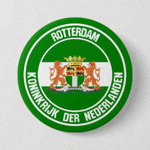 Rotterdam Round Emblem 3 Inch Round Button