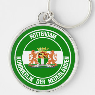 Rotterdam Round Emblem Keychain