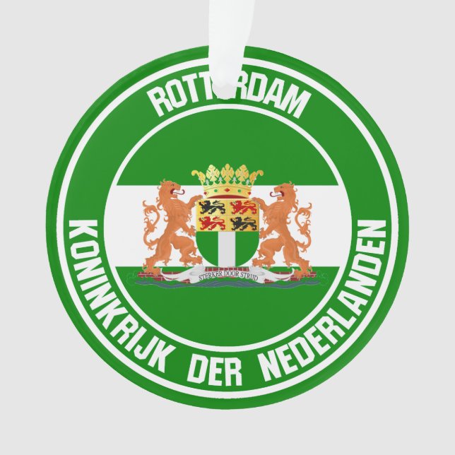 Rotterdam Round Emblem Ornament (Front)