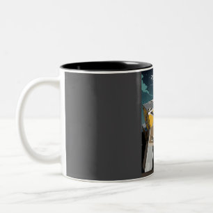 Rotterdam The Netherlands Vintage Minimal Retro Tr Two-Tone Coffee Mug