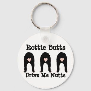 Rottie Butts Keychain