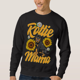 Rottie Mama Rottweiler Dog Mom Cute Puppy Owner R Sweatshirt