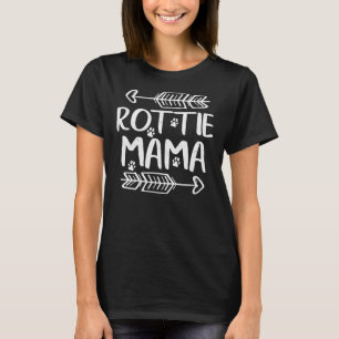 Rottie Mama Rottweiler Lover Owner Funny Dog Mom T-Shirt