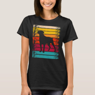 Rottie Mom Retro Dog Lover Rottweiler T-Shirt