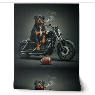 Rottie on a Bike Wallpaper