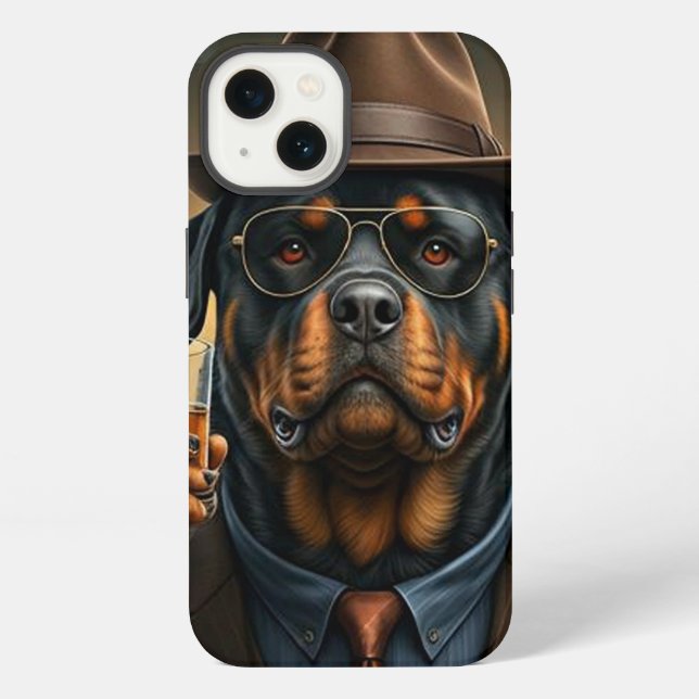 Rottie Toast iPhone Case (Back)