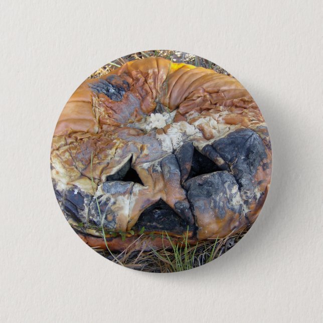 Rotting Pumpkin 2 Inch Round Button (Front)