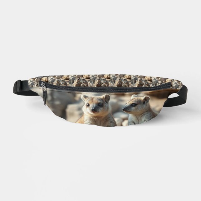 "Rottnest Duo: Two Quokkas in Their Paradise Fanny Pack (Front)