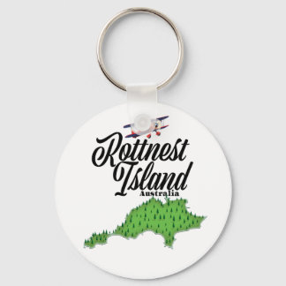 Rottnest Island Australia map Keychain