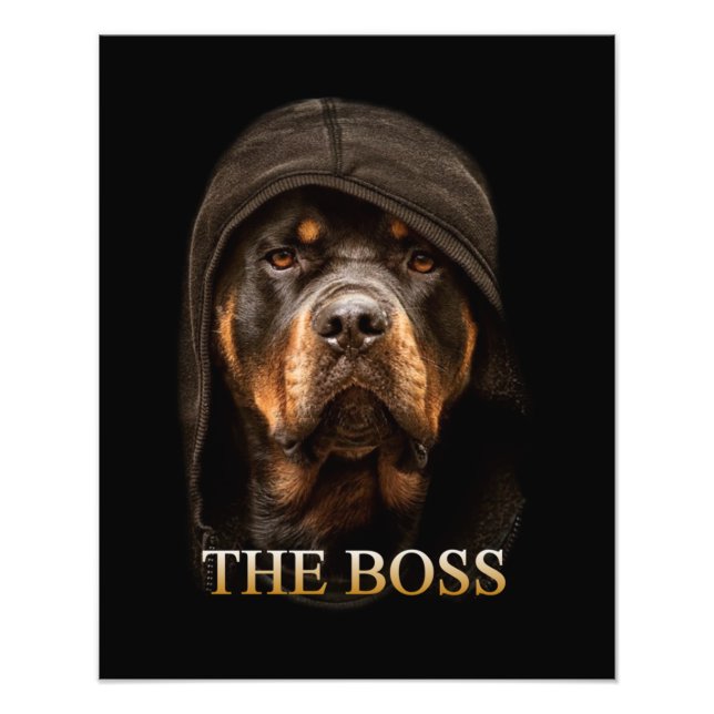Rottweile Dog Photo Print (Front)