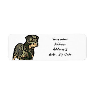 Rottweiler Address Labels