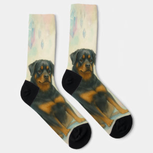 Rottweiler and Alien Friendship Socks