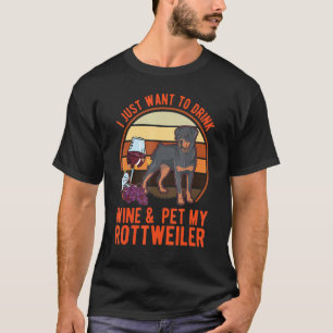 Rottweiler And Wine Rotti Rottweiler 1 T-Shirt