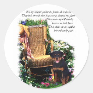 Rottweiler Art Gifts Classic Round Sticker