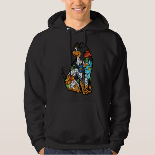 Rottweiler Artistic Tattoo Hoodie