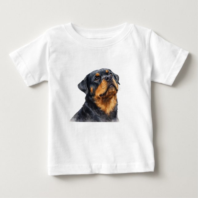 Rottweiler Baby Tee Clothes (Front)