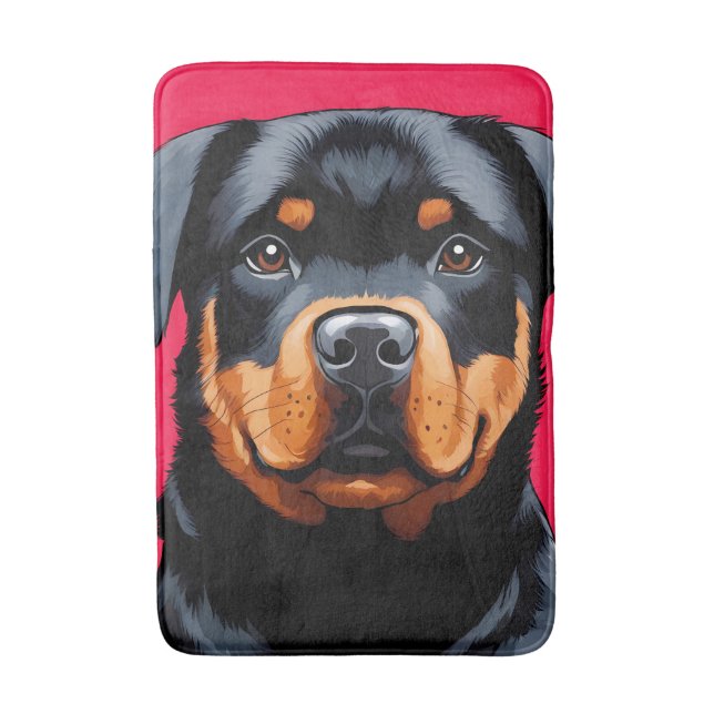 Rottweiler Bath Mat (Front Vertical)