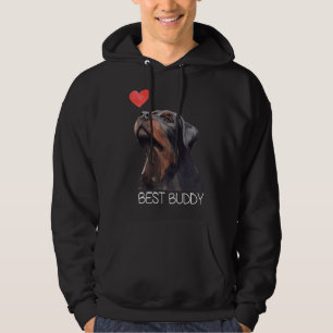 Rottweiler Best Buddy Dog Heart 6 Hoodie