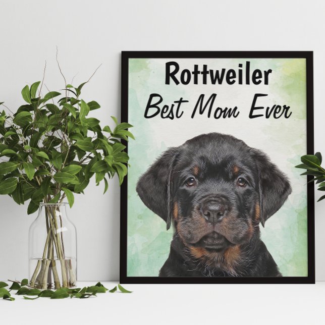 Rottweiler Best Mom  Poster (Creator Uploaded)