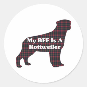 Rottweiler BFF Gifts Classic Round Sticker