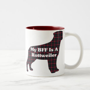 Rottweiler BFF Gifts Two-Tone Coffee Mug
