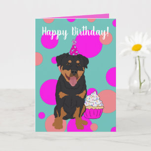 Rottweiler Birthday Card