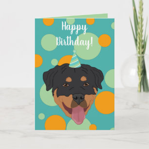 Rottweiler Birthday Card