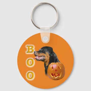 Rottweiler Boo Keychain