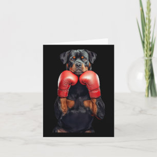 Rottweiler Boxing Card
